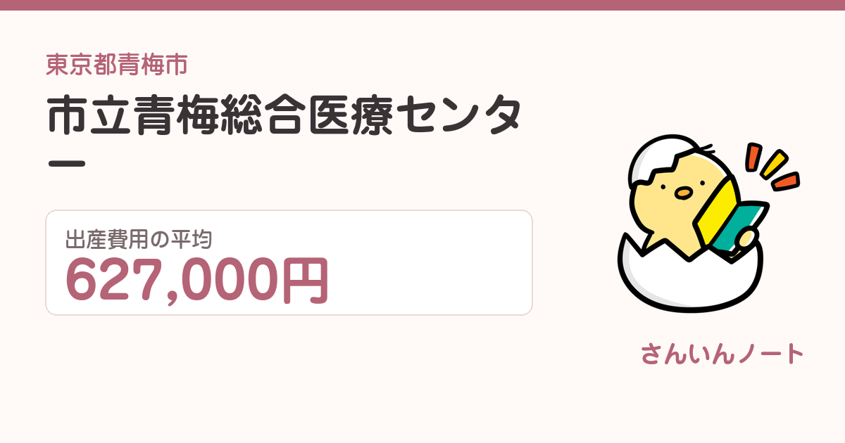 市立青梅総合医療センターの出産費用
