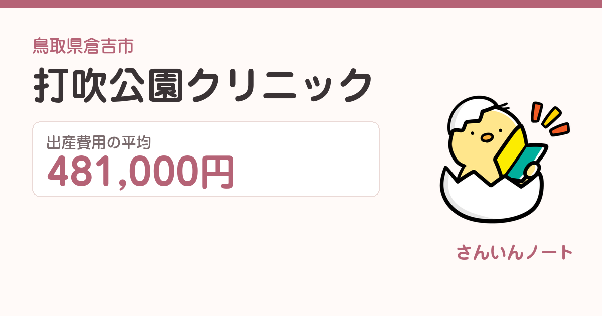 打吹公園クリニックの出産費用