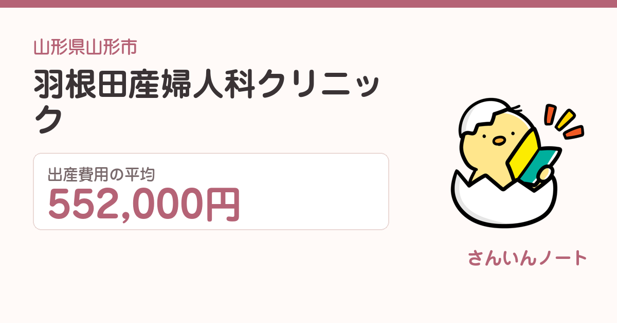 羽根田産婦人科クリニックの出産費用