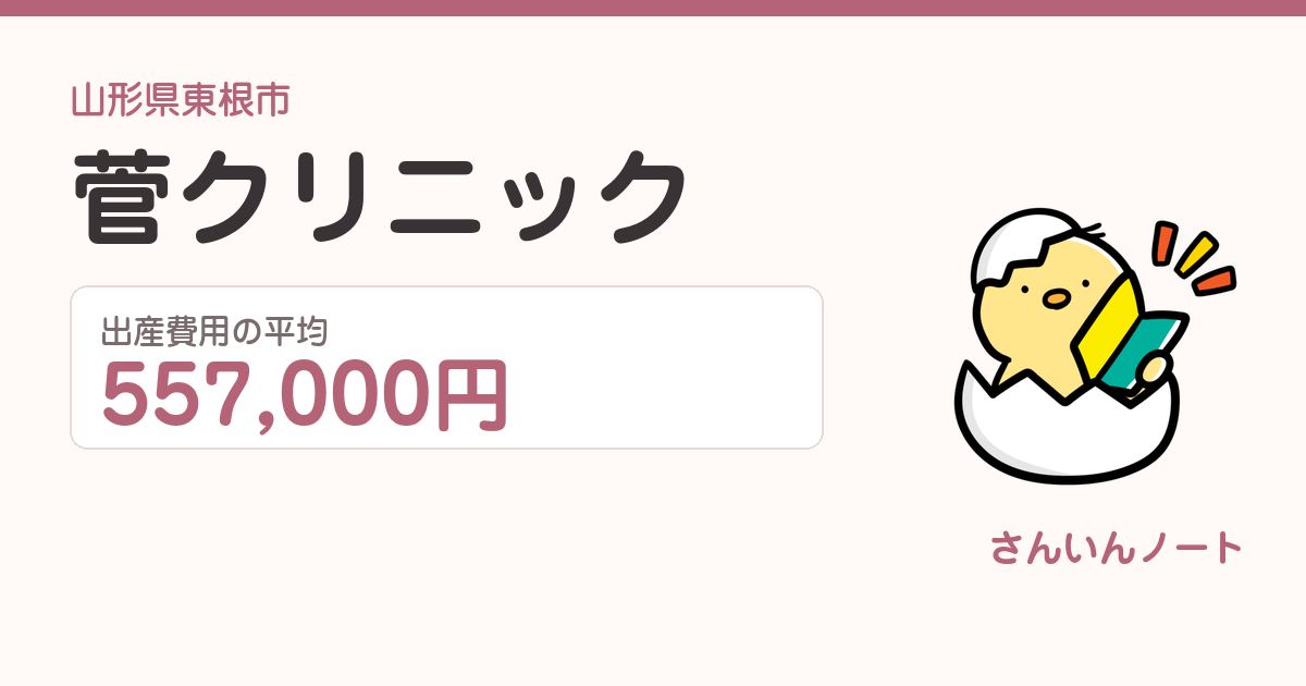 菅クリニックの出産費用